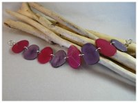 24. bracelet chips en tagua 2 tons 19 à 20cms 18€