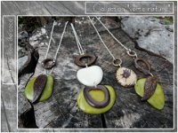 117. collection verte nature sautoir en graine de tagua et bois de coco de 25€ à 30€