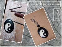 33.ying yang porte clé